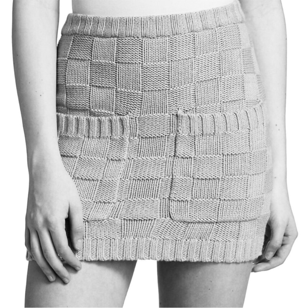 Staud black knit mini skirt - Picture 4 of 9
